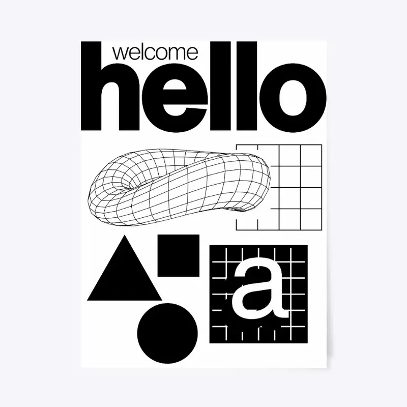 hello welcome poster